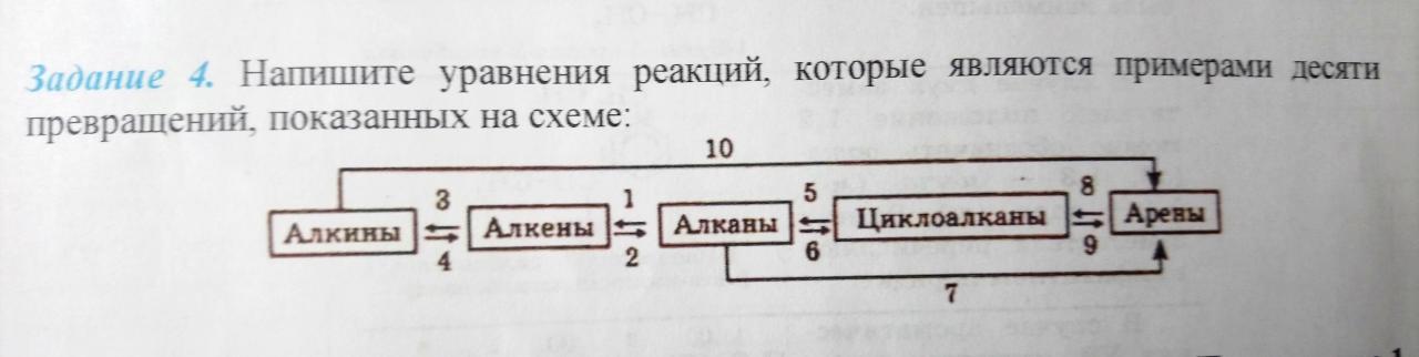 Напишите уравнение реакций отвечающие следующей схеме превращений