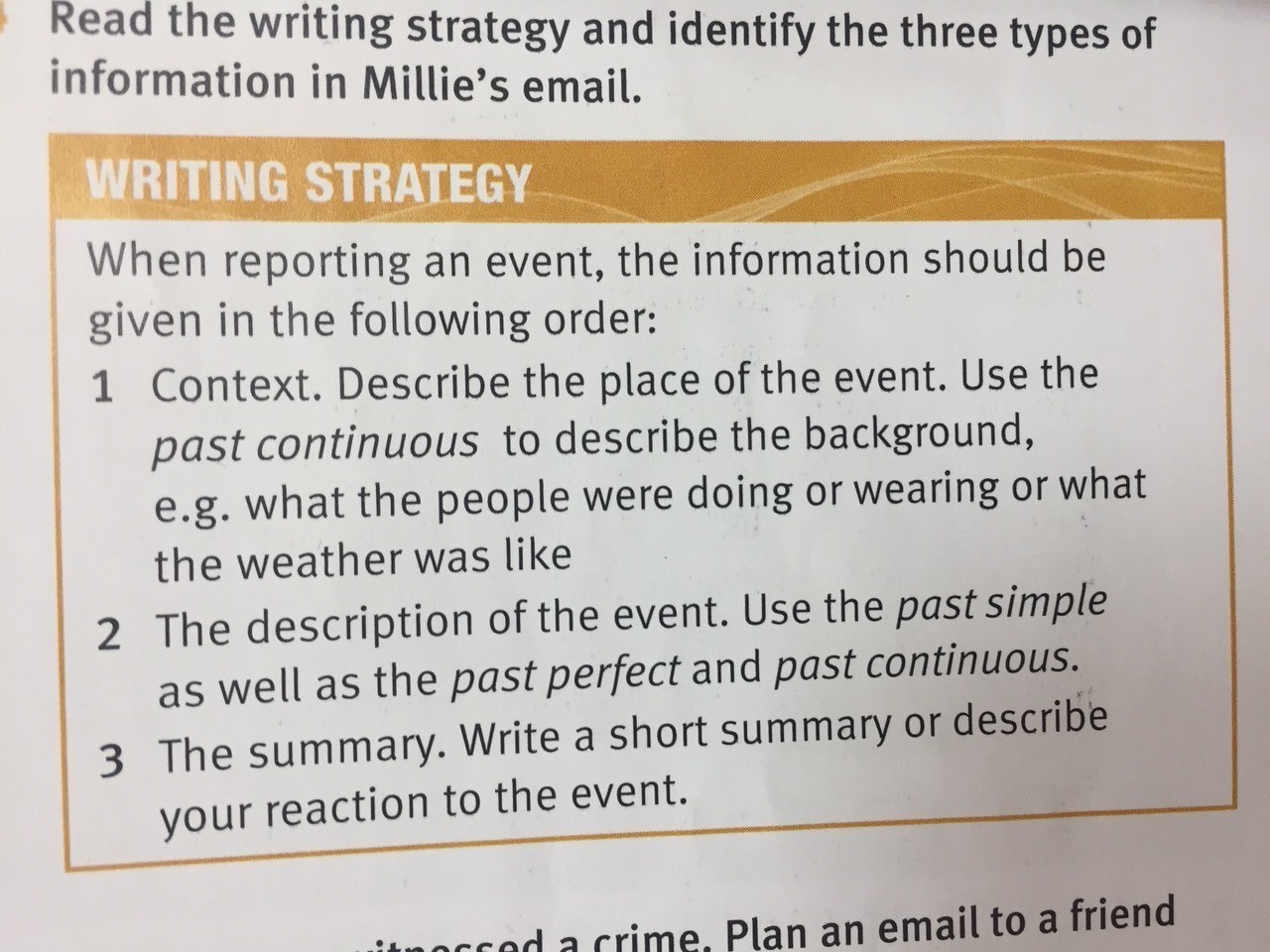 Write a short summary. Plan a Crime.