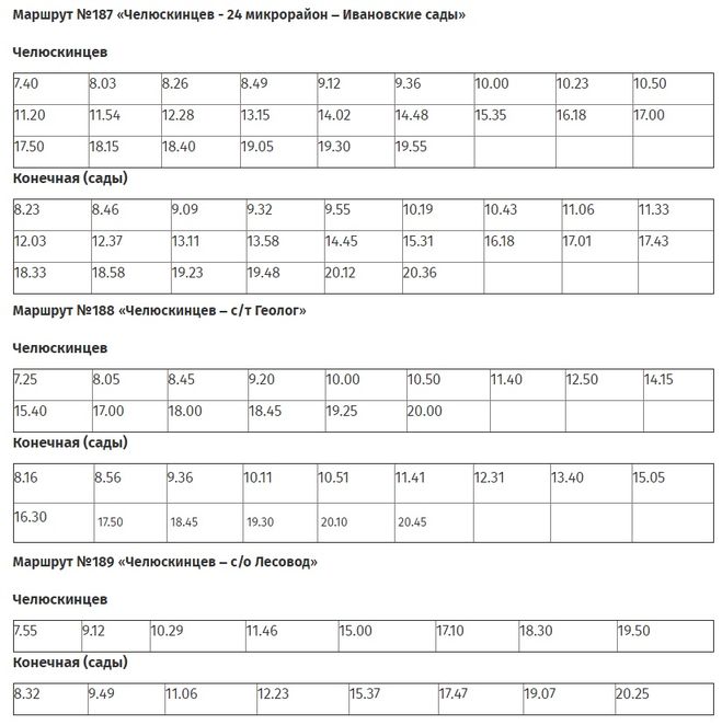 Расписание маршруток оренбург