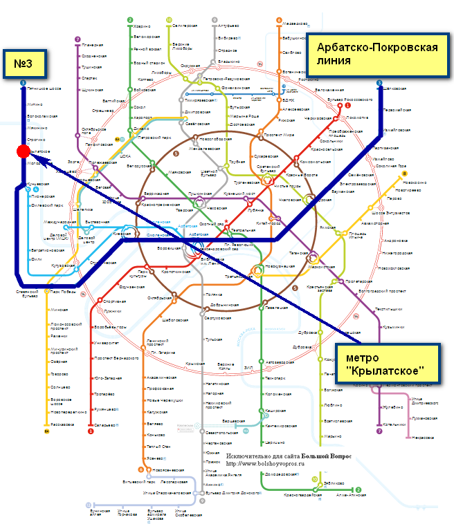 Какого цвета станция метро