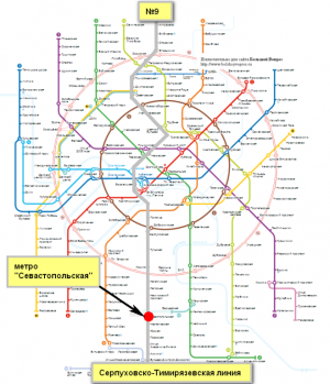 Метро севастопольская карта метро москвы